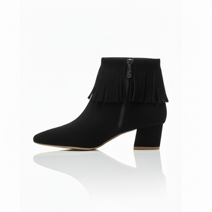 Willow – Suede Fringe Ankle Boot