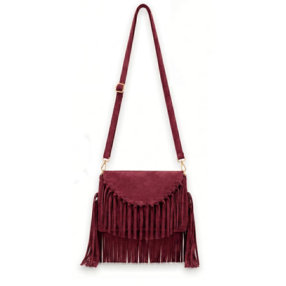 Solenza  – Suede Fringe  Bag