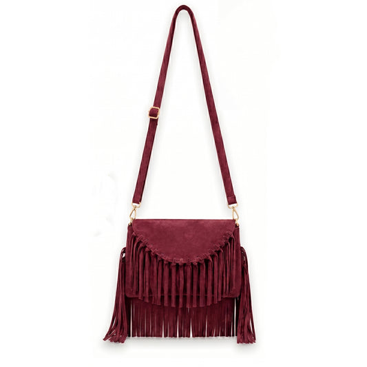 Solenza  – Suede Fringe  Bag