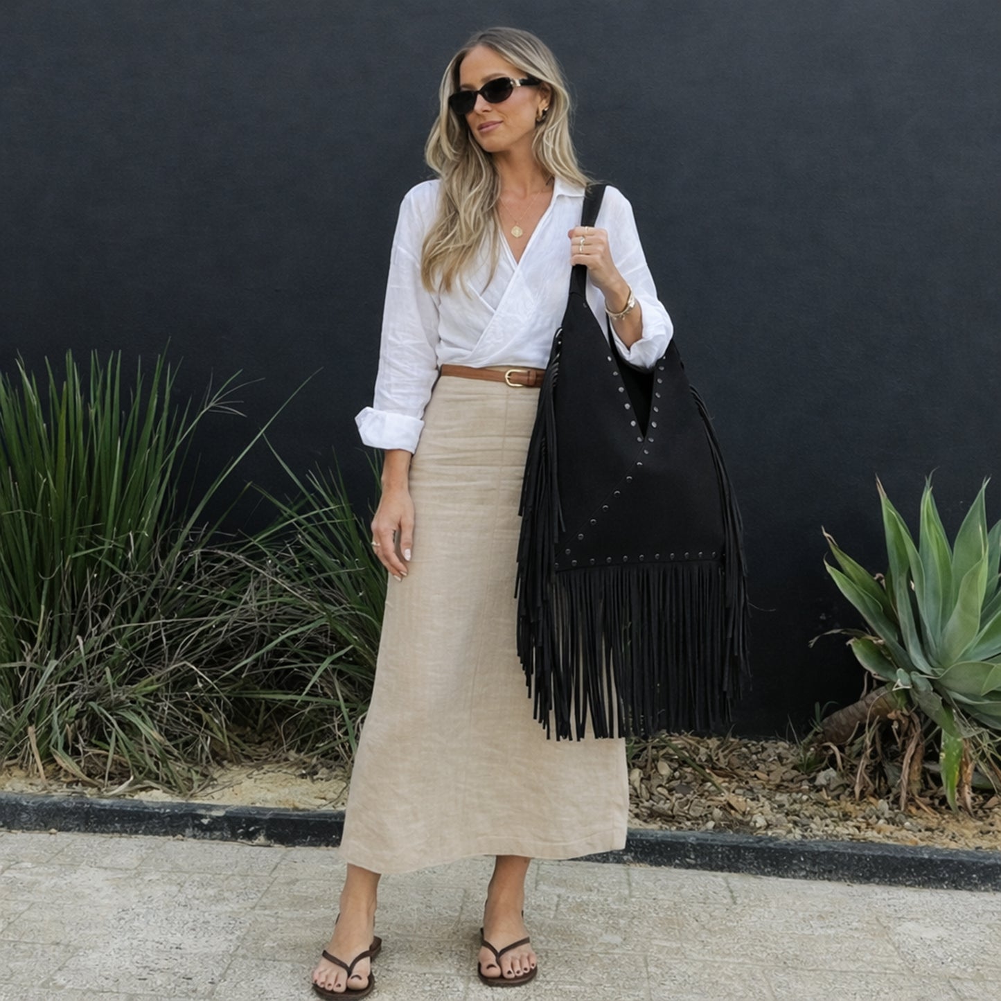 Virella Fringe Hobo | Scarpella