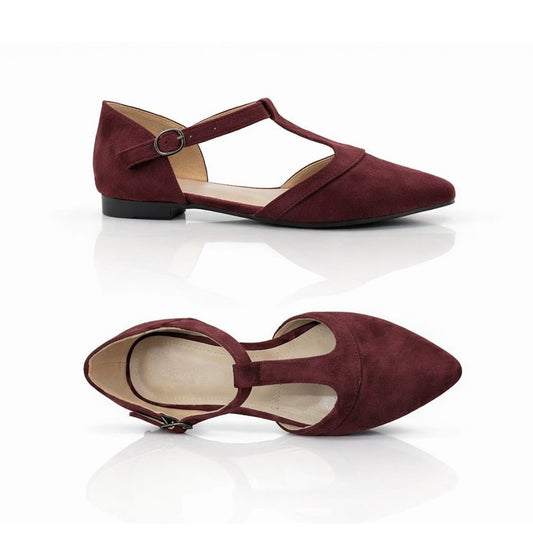 LYRA Suede Flat Shoes | Scarpella