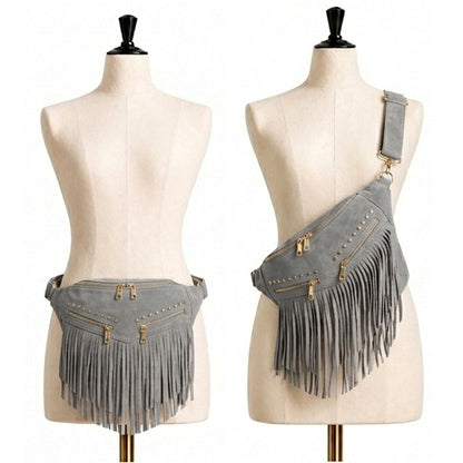 Kalira – Suede Fringe Waist Bag