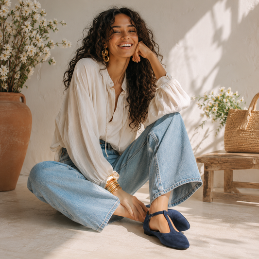Lyra – Suede Flat