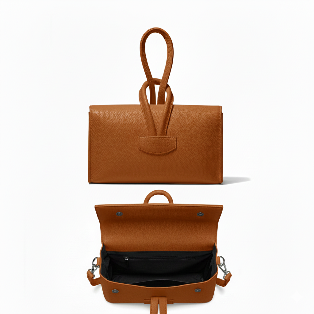 Knot Sculpted Handle Crossbody Handbag | Scarpella