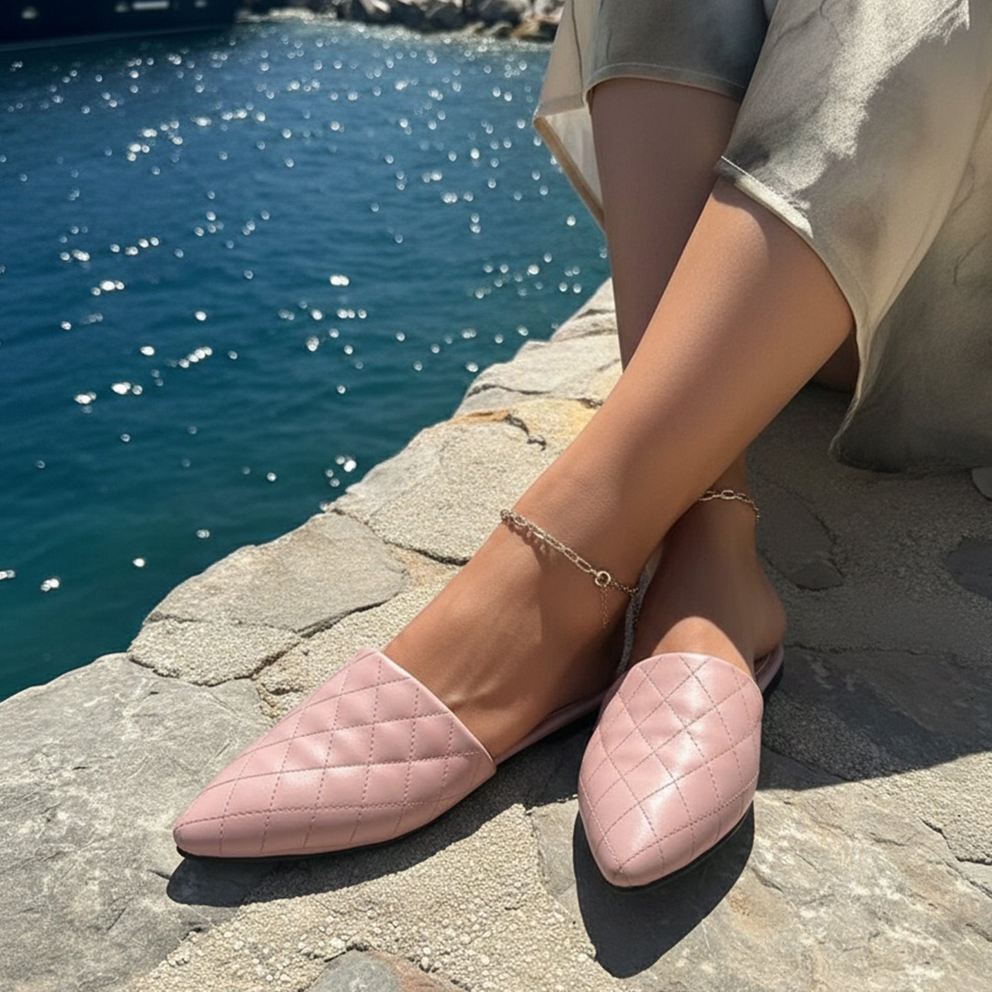 Quilted Ease Mule | Scarpella