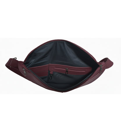 Burgundy Rush Chest Crossbody Bag