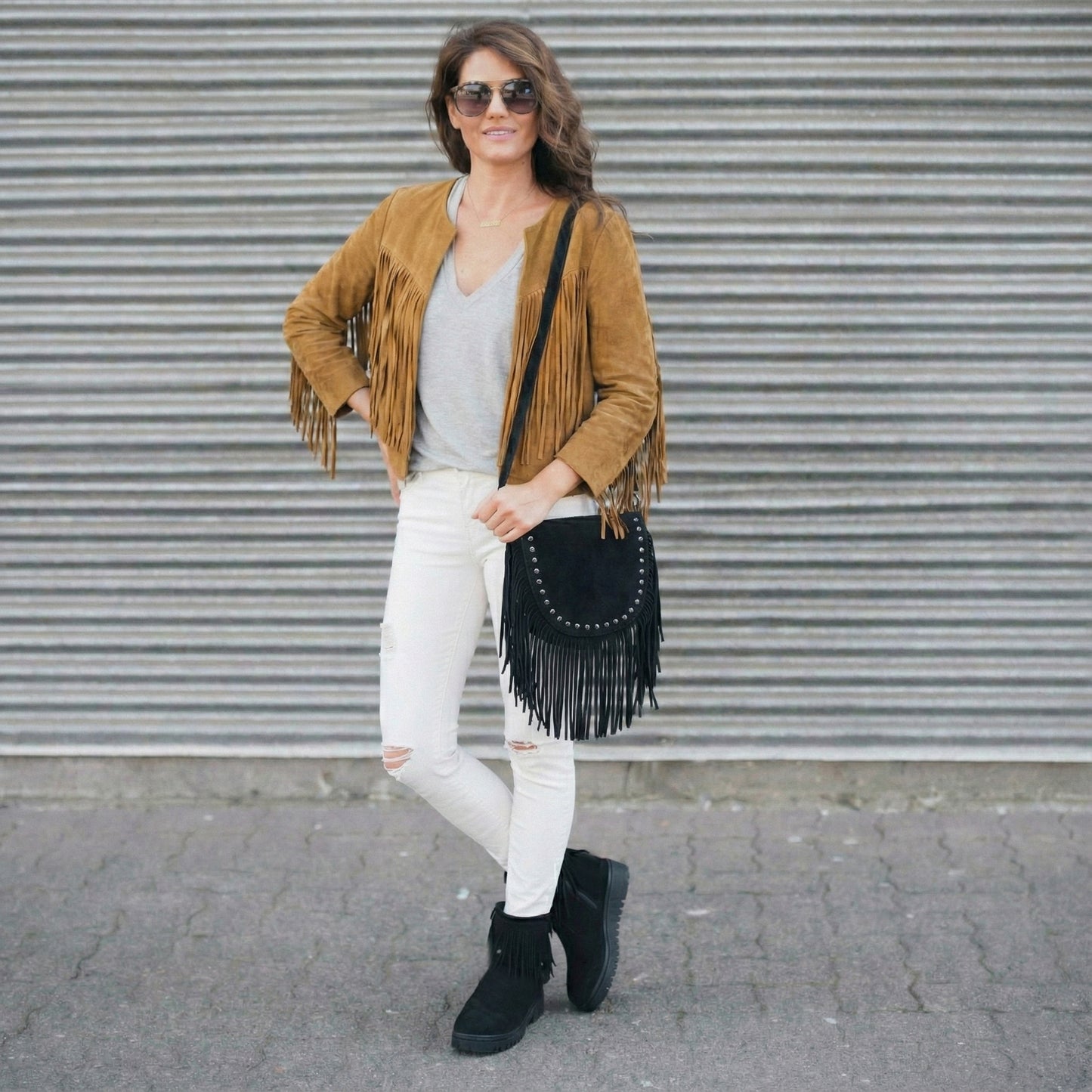 Fringe Vibe Ankle  Boot
