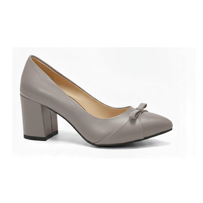 Veya Bow Block-Heel Shoes | Scarpella