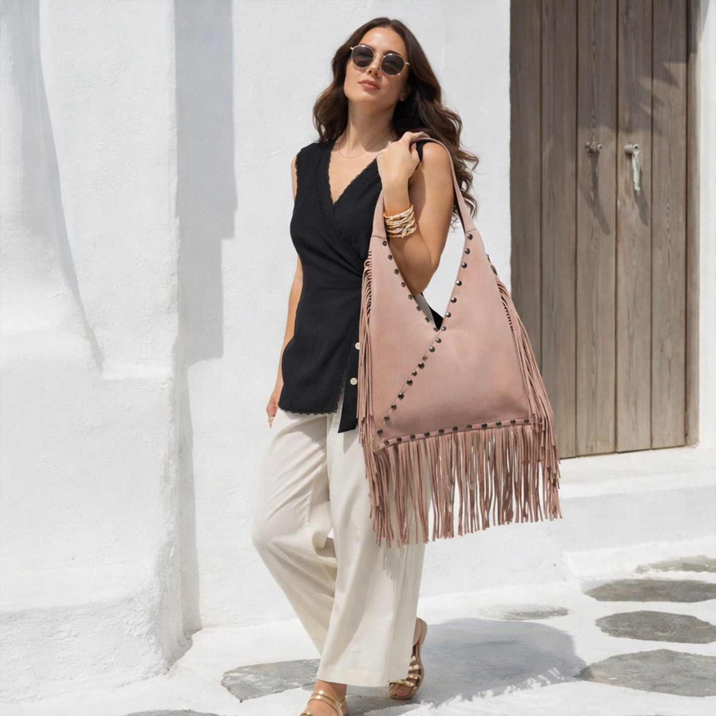 Virella Fringe Hobo | Scarpella