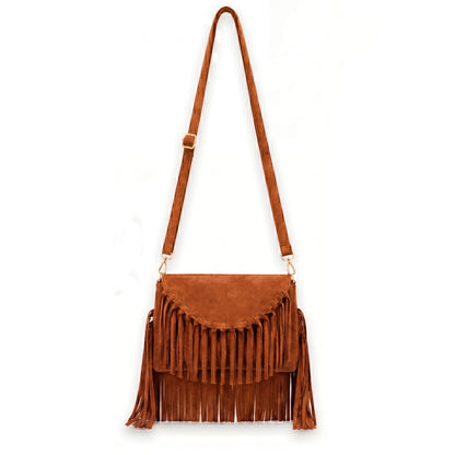 Solenza  – Suede Fringe  Bag