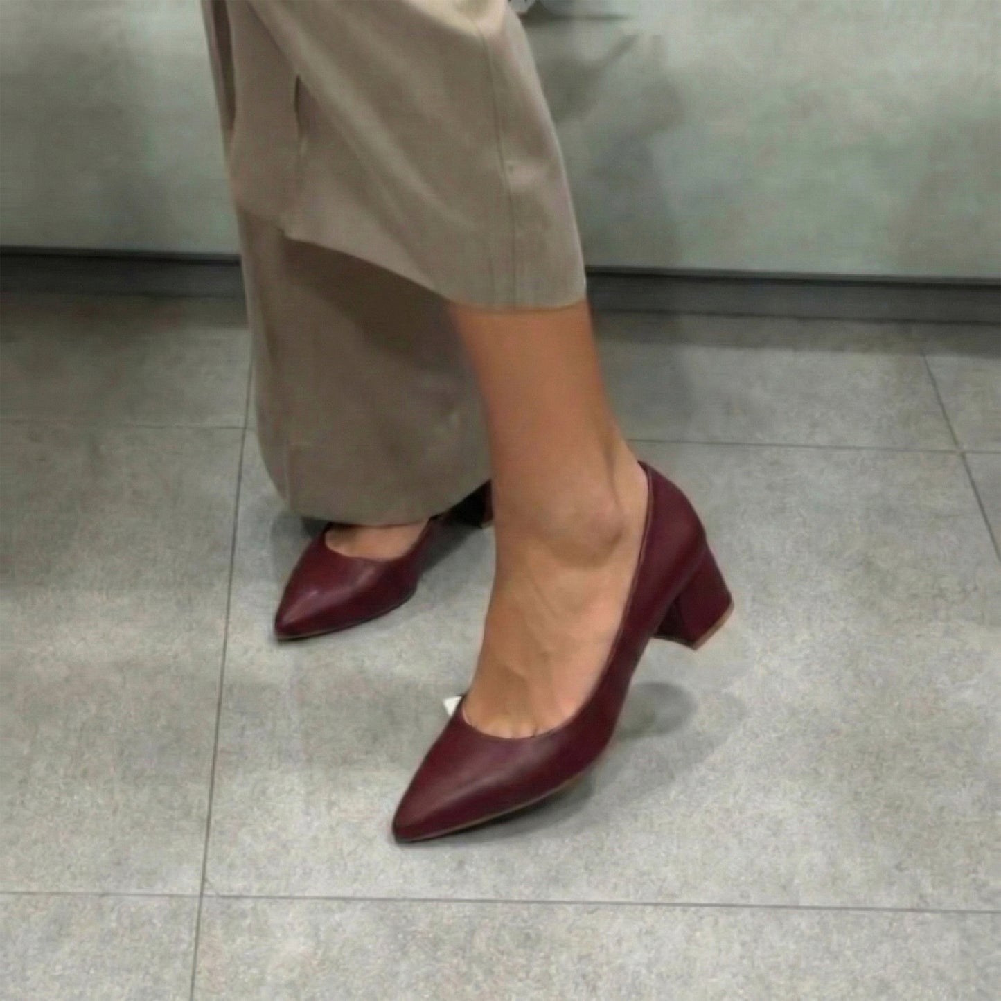 Lucy Block Mid-Heel Shoes | Scarpella