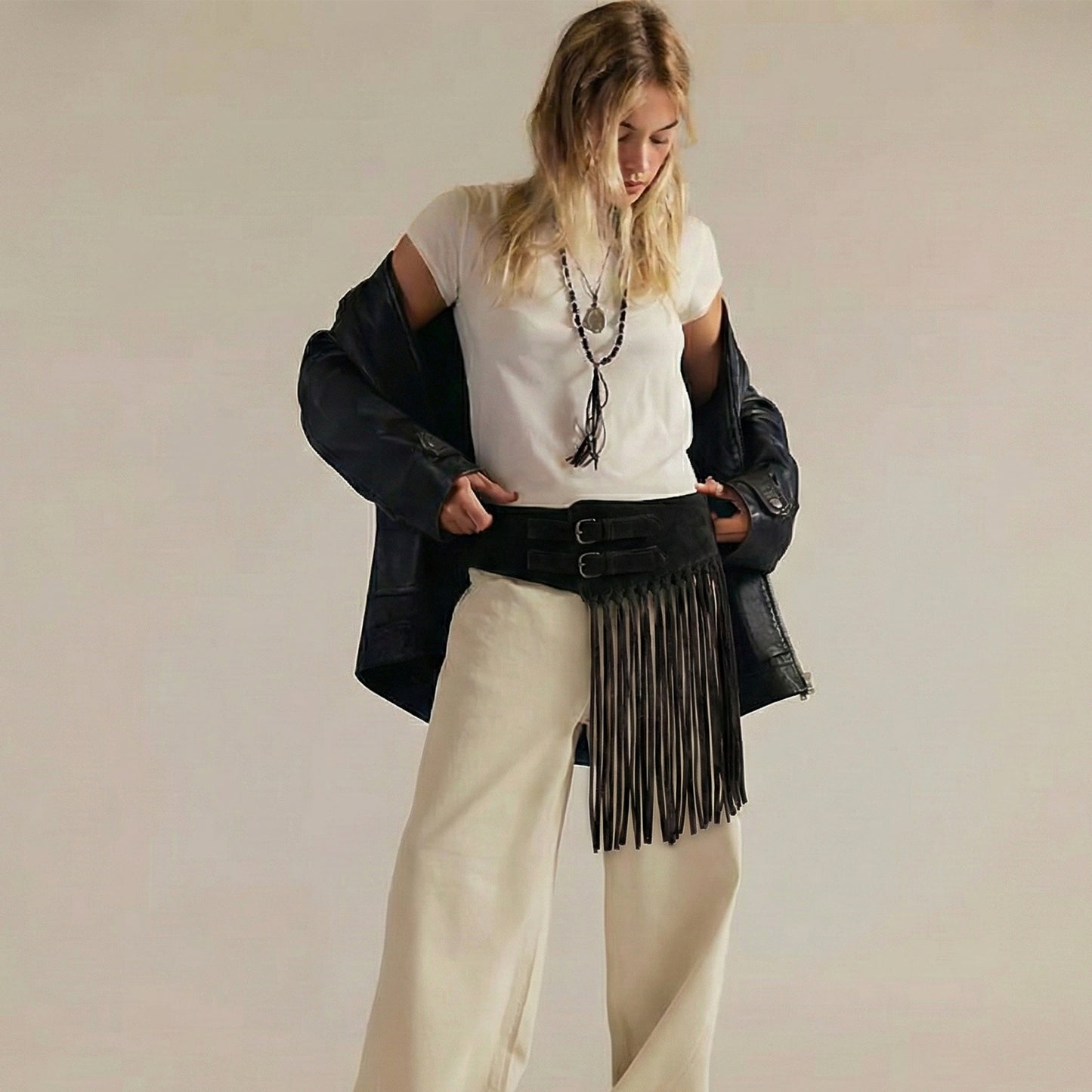 Rico Fringe Belt | Scarpella