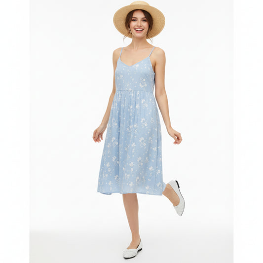 White Strips Flat Shoes