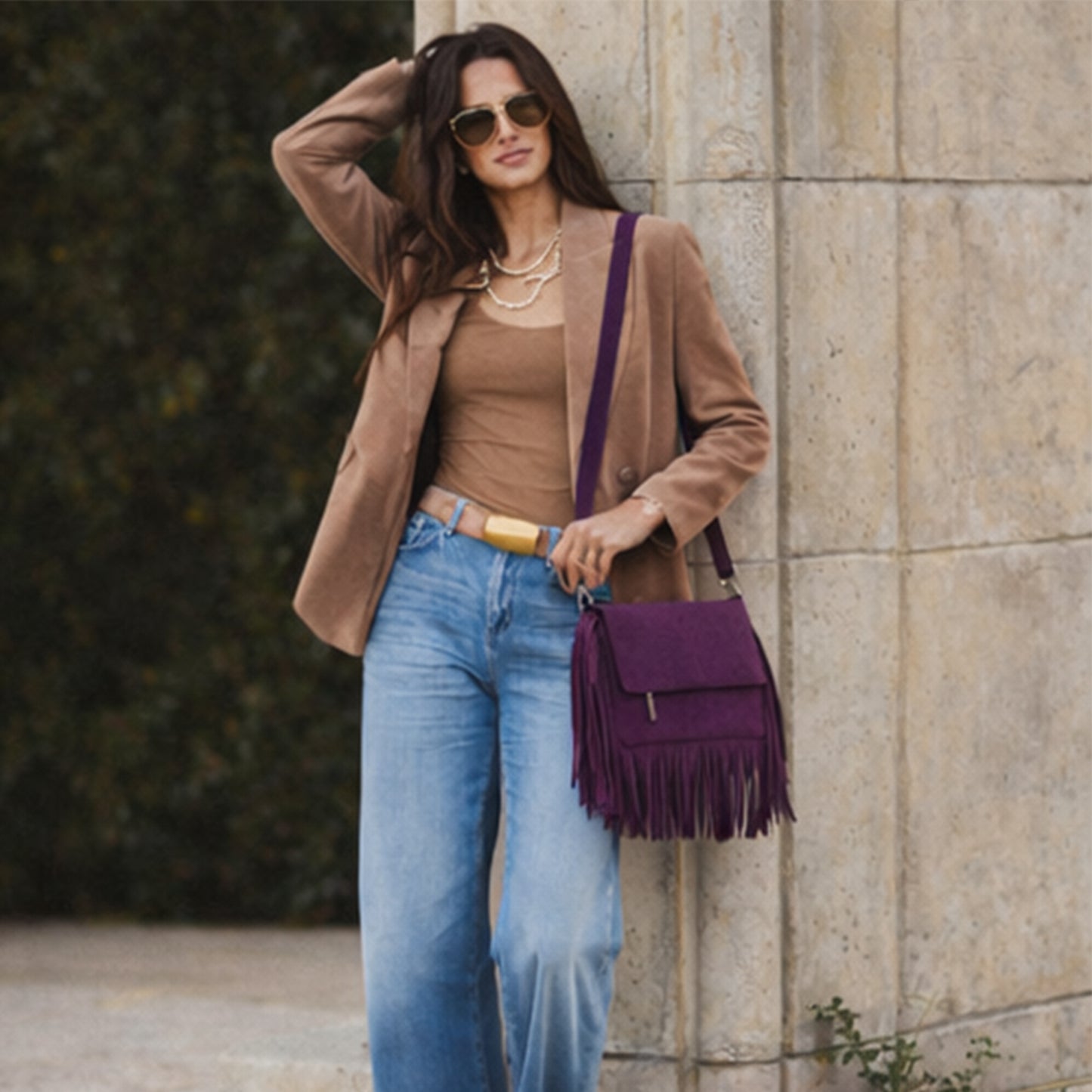 Juno Fringe Crossbody Bag | Scarpella