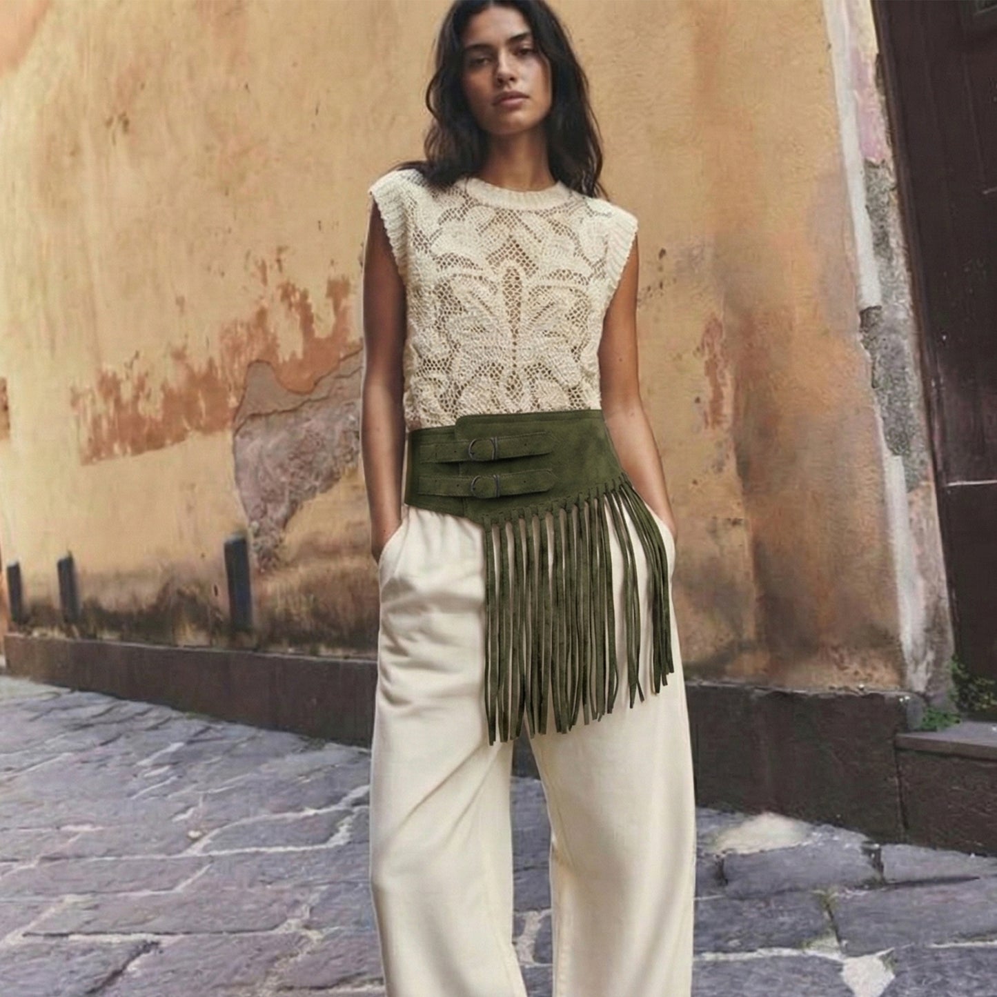 Rico Fringe Belt | Scarpella