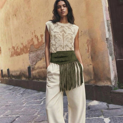 Rico Fringe Belt | Scarpella