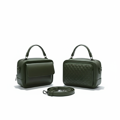 Olive Shika Crossbody & Handbag [Double Face]