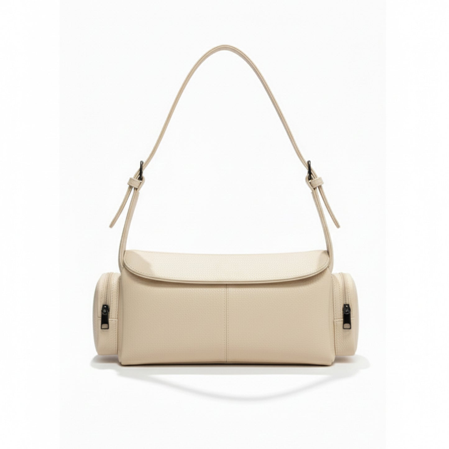 Beige LUSHA Dual Carry Bag (Hand & Shoulder)