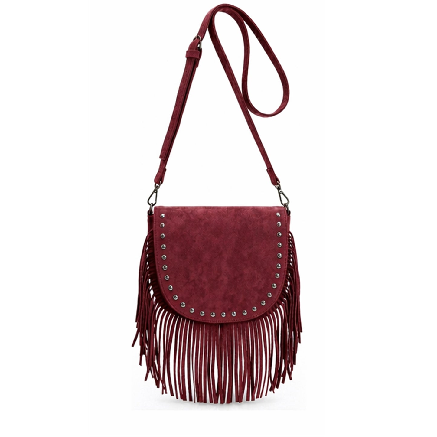 Ira – Suede Fringe Crossbody