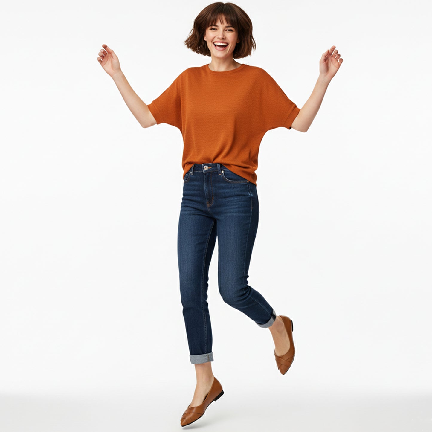 Havana Strips Flat Shoes