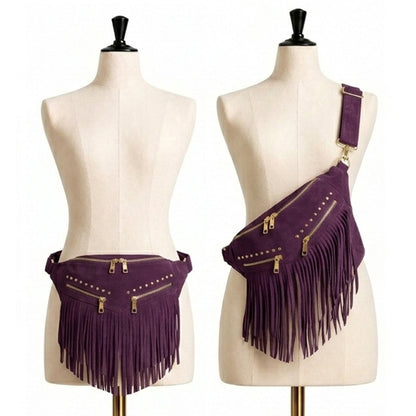 Kalira – Suede Fringe Waist Bag