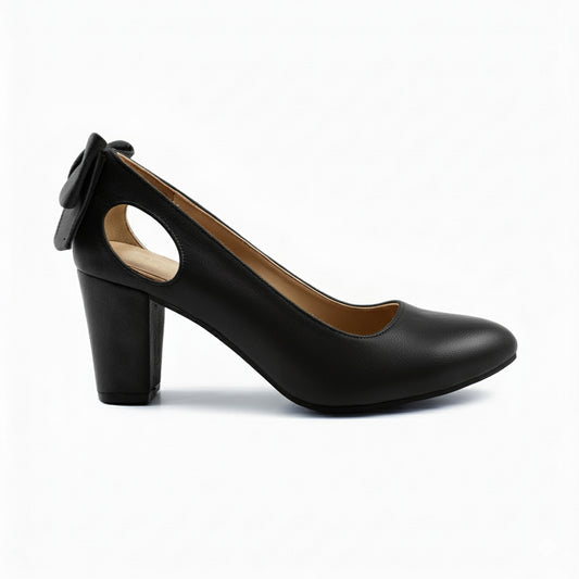 Black Bow Heel