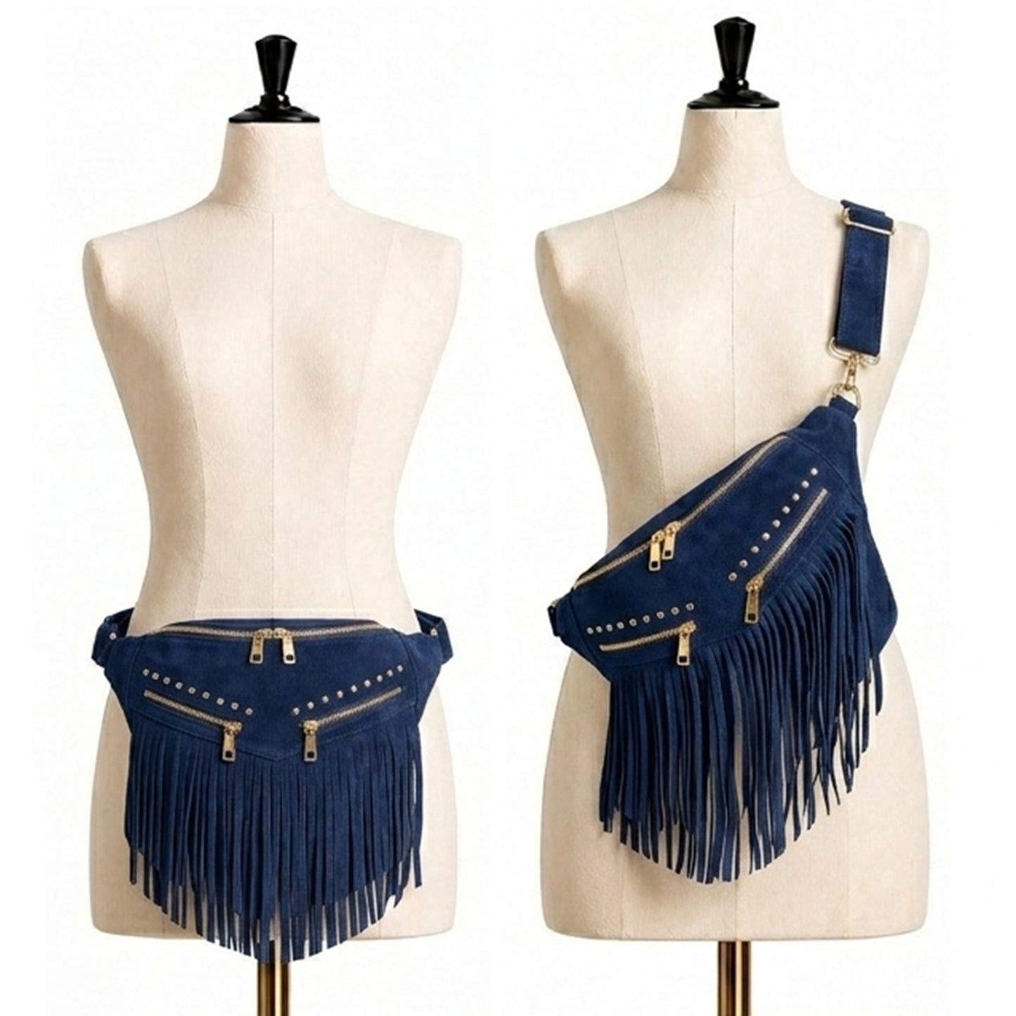 Kalira – Suede Fringe Waist Bag