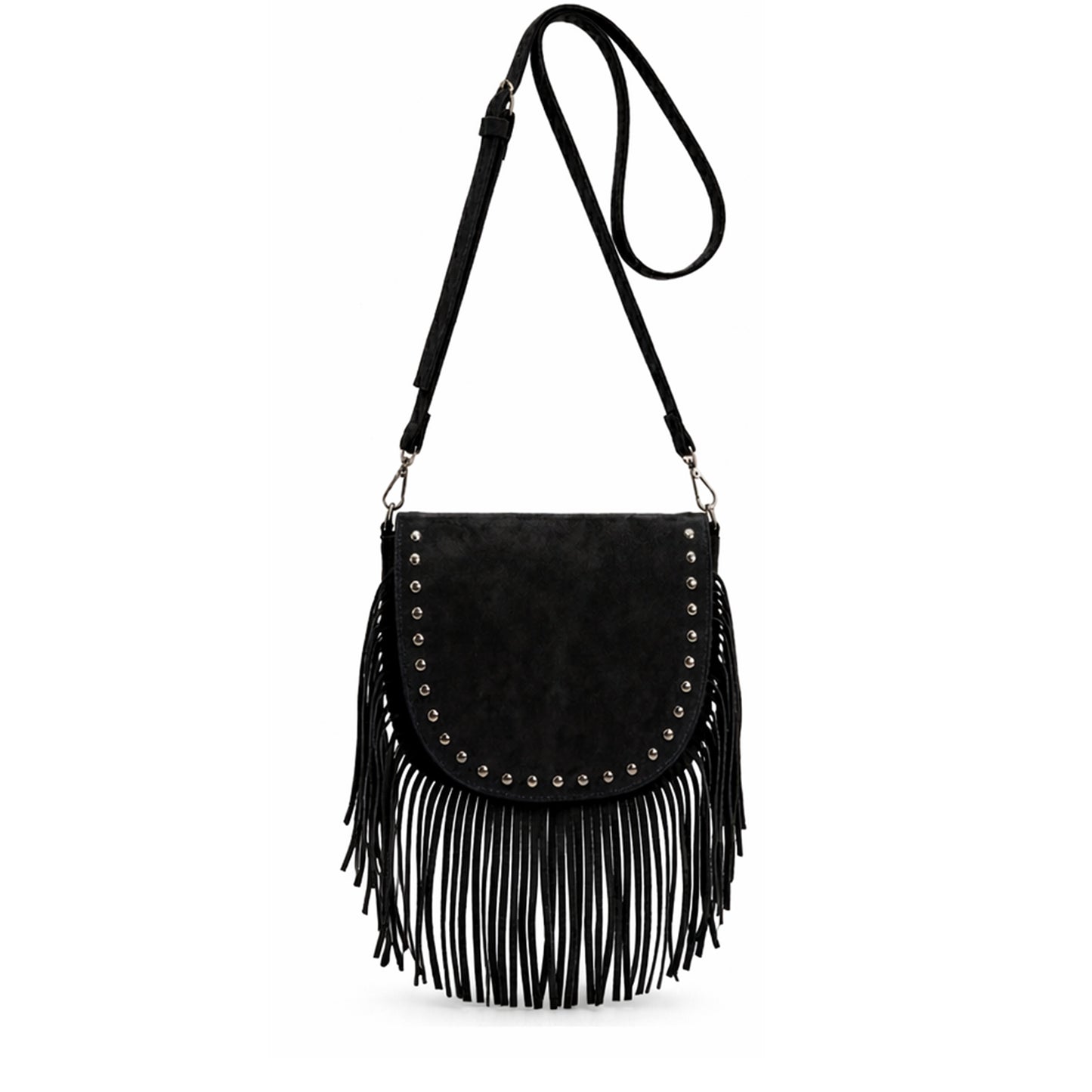 Ira – Suede Fringe Crossbody