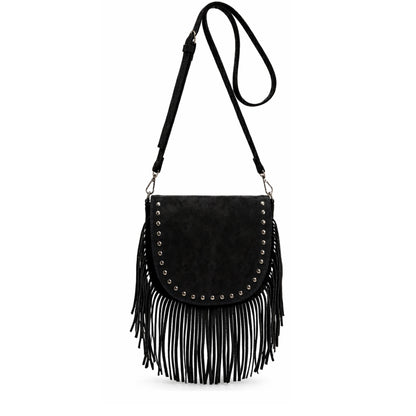 Ira – Suede Fringe Crossbody