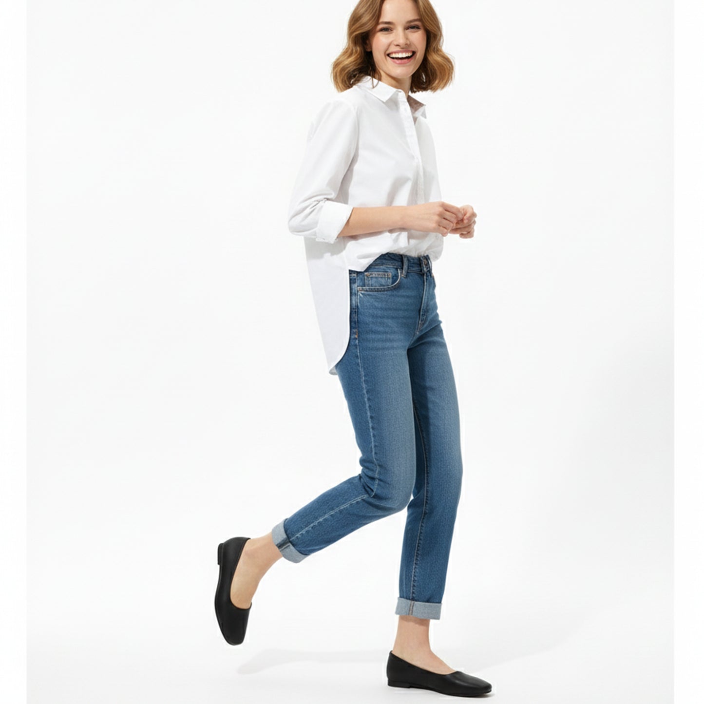 Black Lora Flat Shoes