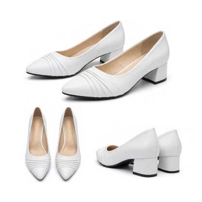 Kavya – Pleated Low Heel