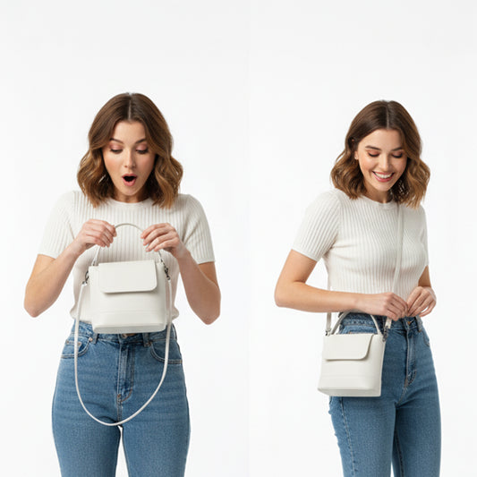 White ELARA Crossbody & Handbag