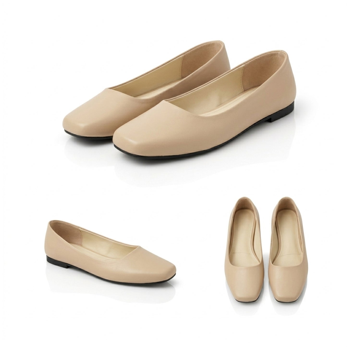 Lora – Square Toe Flat