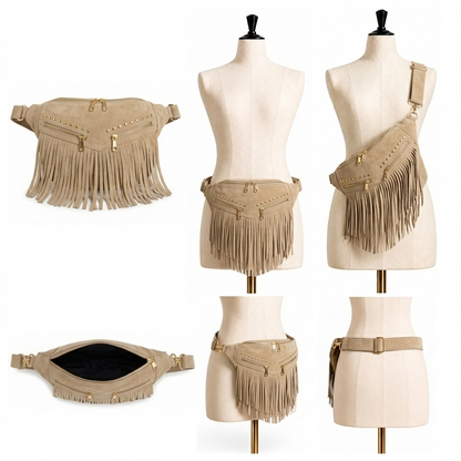 Kalira – Suede Fringe Waist Bag