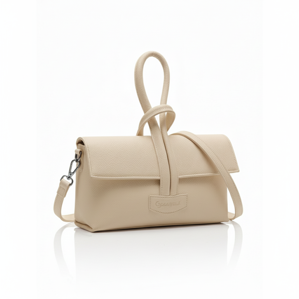 Knot Sculpted Handle Crossbody Handbag | Scarpella