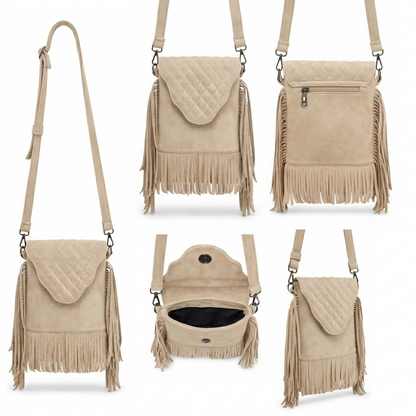 Selvara –Mini Fringe Suede Bag