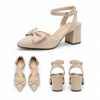 Grace – Suede Bow Slingback