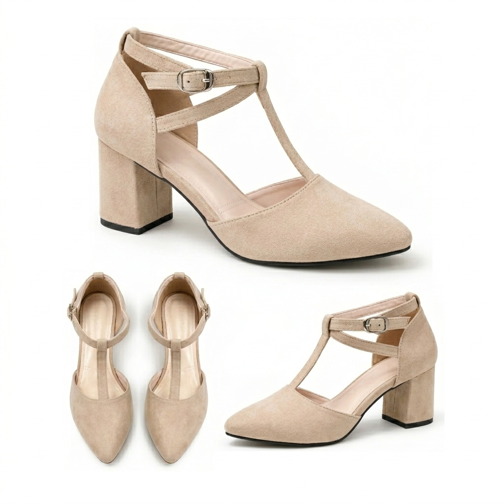 Aarika – Suede Strap Heel