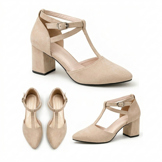 Aarika – Suede Strap Heel