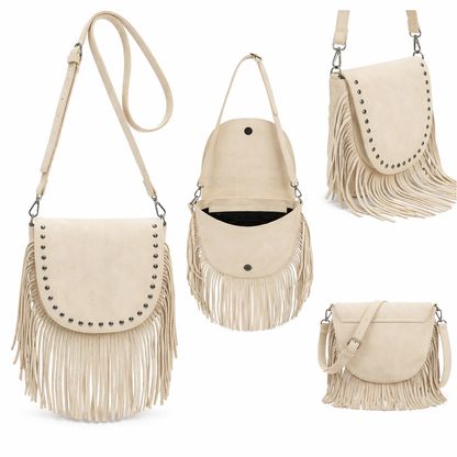 Ira – Suede Fringe Crossbody