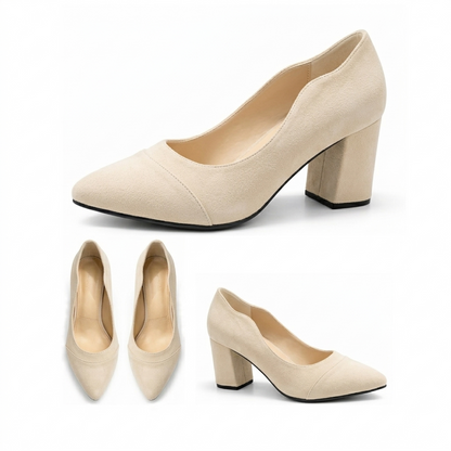 Anaya – Suede Wavy Heel