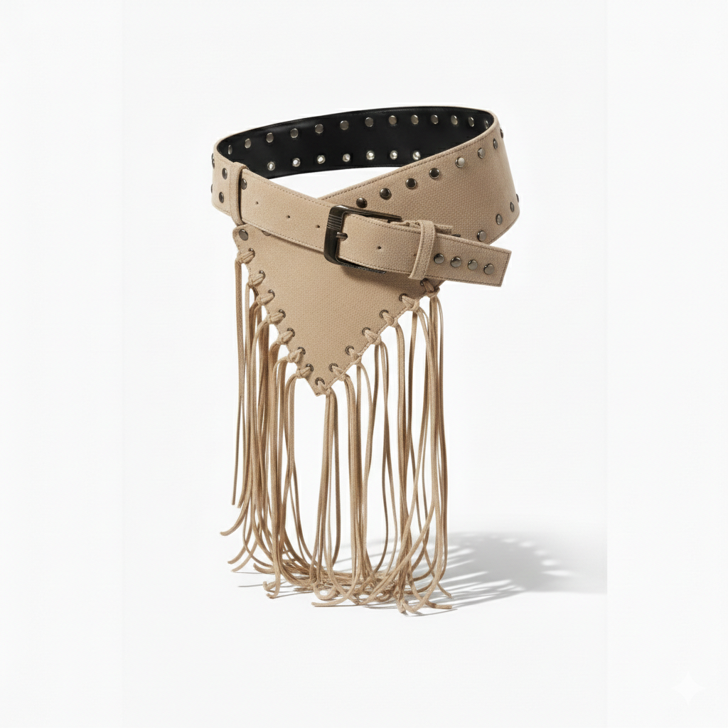 Solene Fringe Belt | Scarpella
