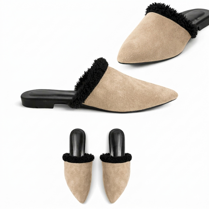 Evara – Suede Pointed Mule