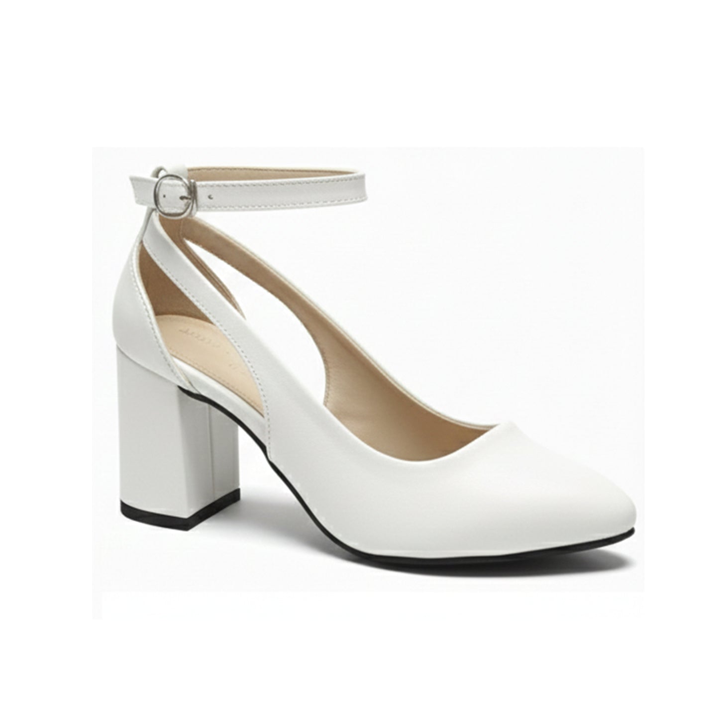 RAYA Block Heel Ankle-Strap Shoes | Scarpella