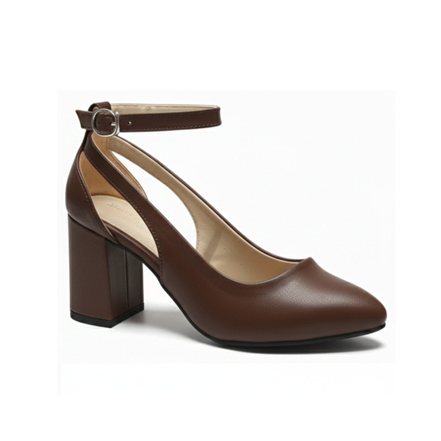 RAYA Block Heel Ankle-Strap Shoes | Scarpella