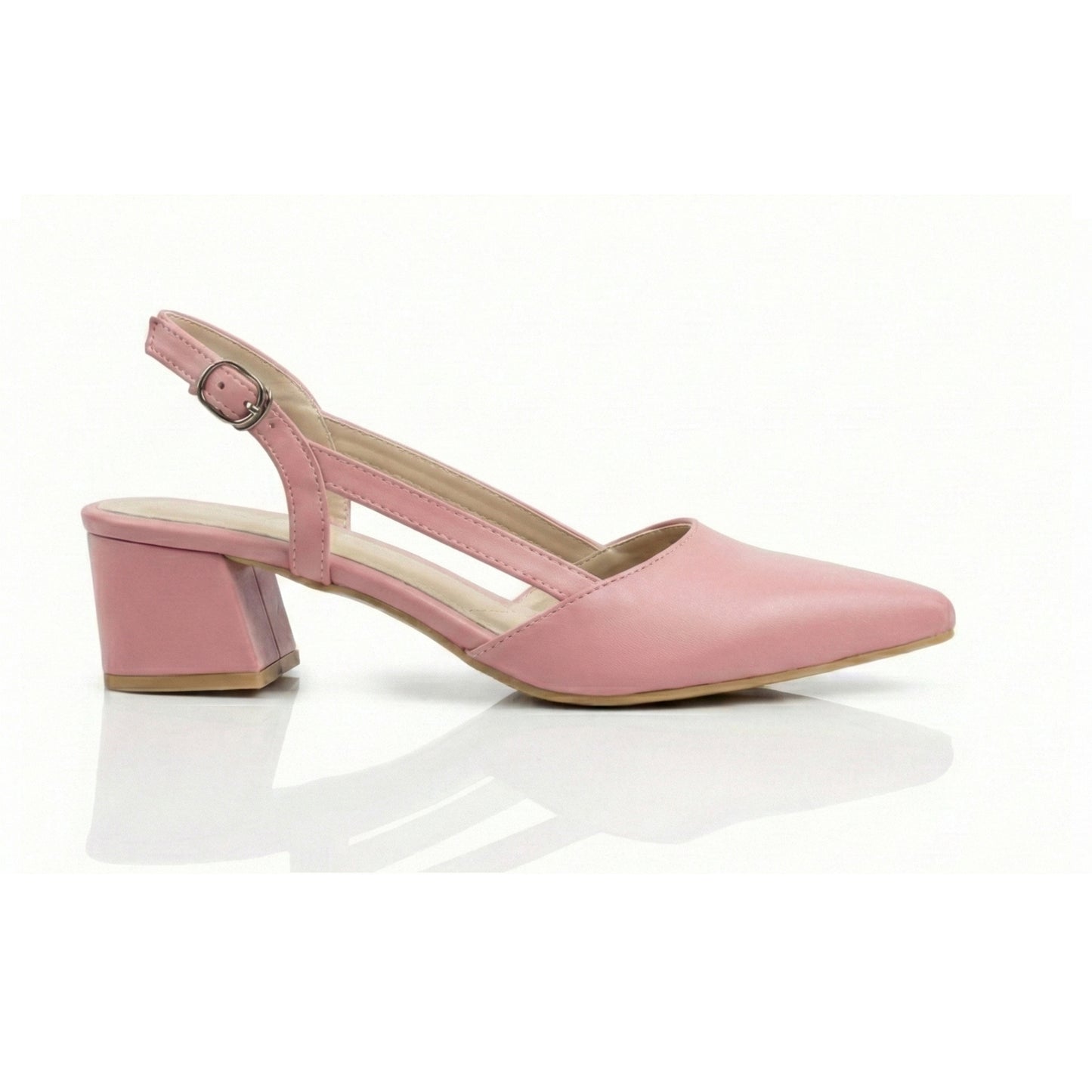 ZOE Slingback Mid-Heel Shoes | Scarpella