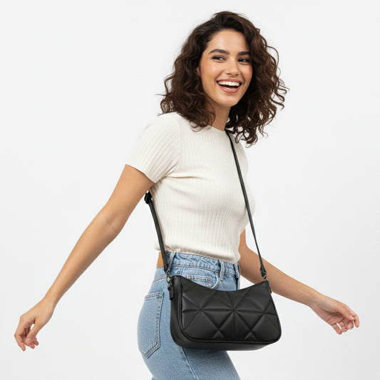 Black Amara Crossbody & Handbag