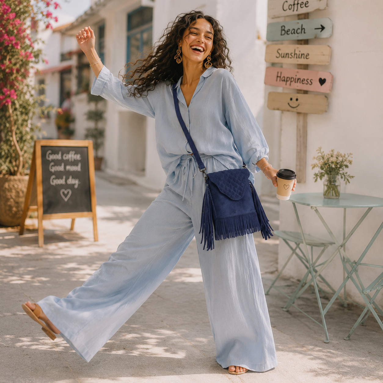 Selvara –Mini Fringe Suede Bag