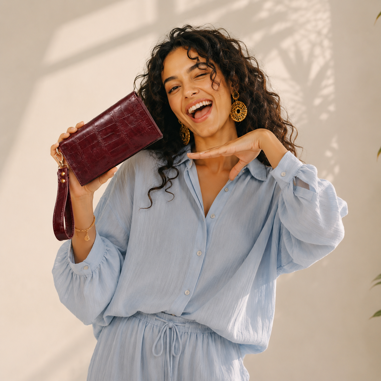 Bellavie – Croc Clutch Wallet