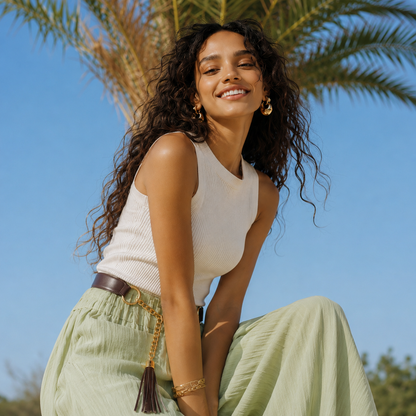 Valencia – Chain Tassel Belt